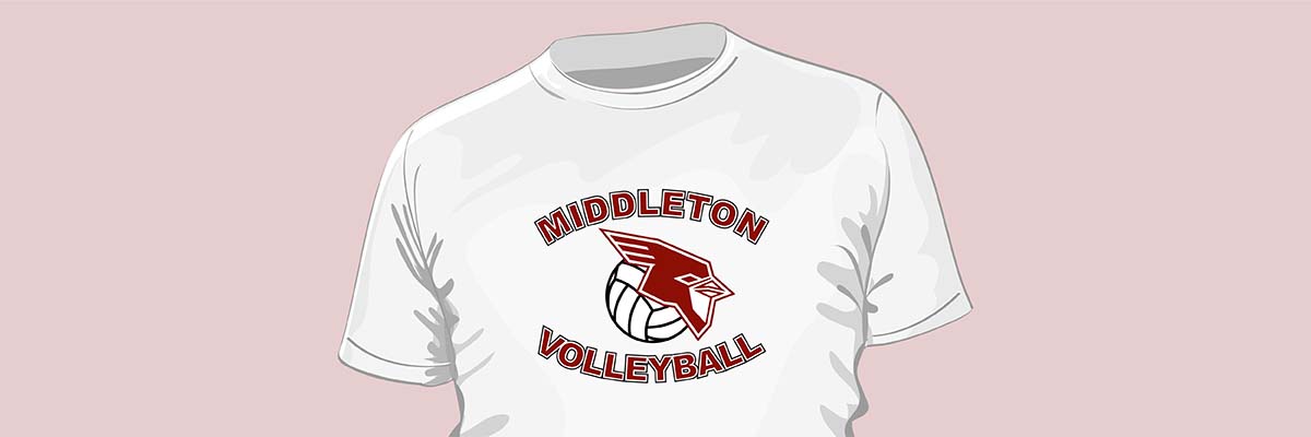 Eighth slide, middleton volleyball shirt mockup